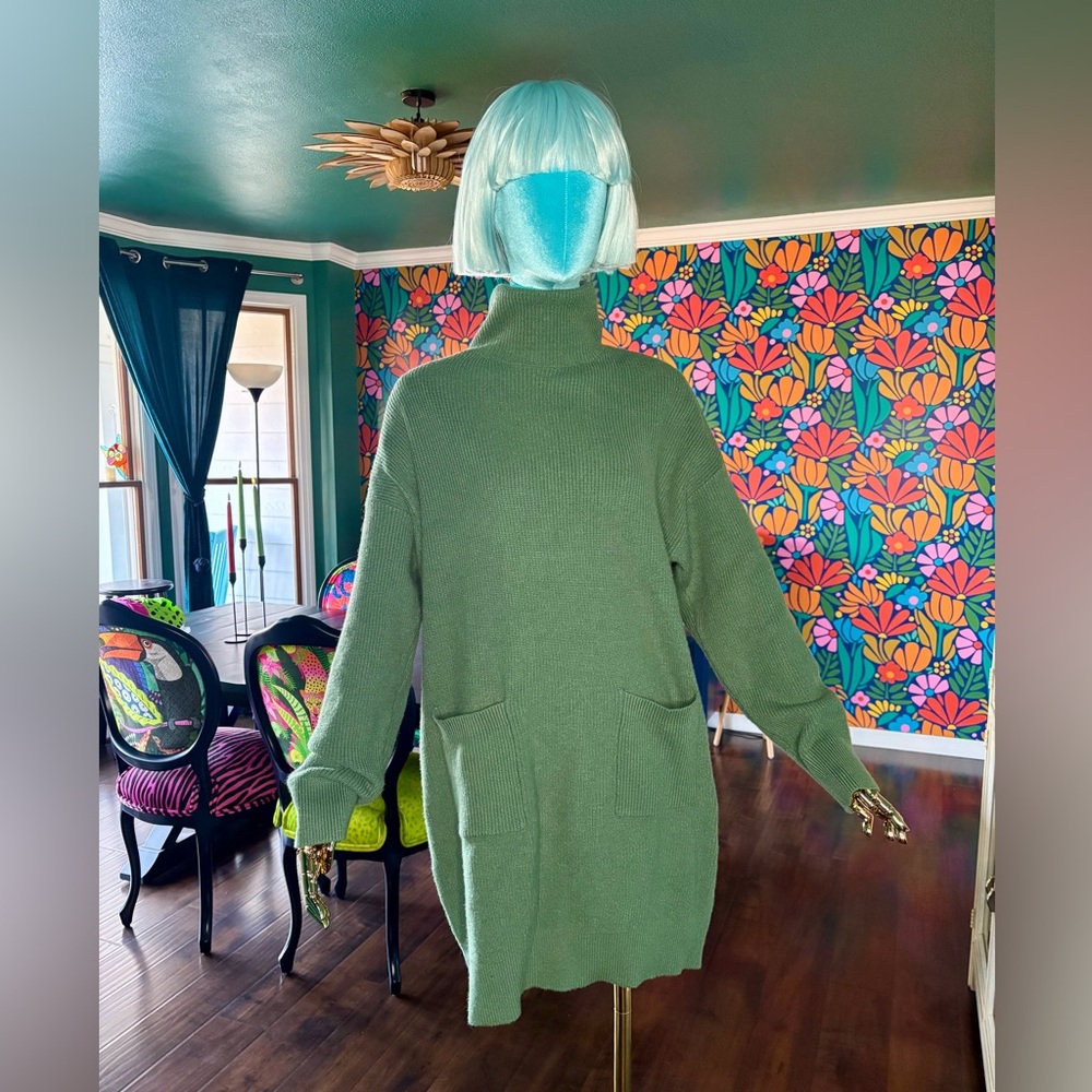 Sage Green Sweater Dress